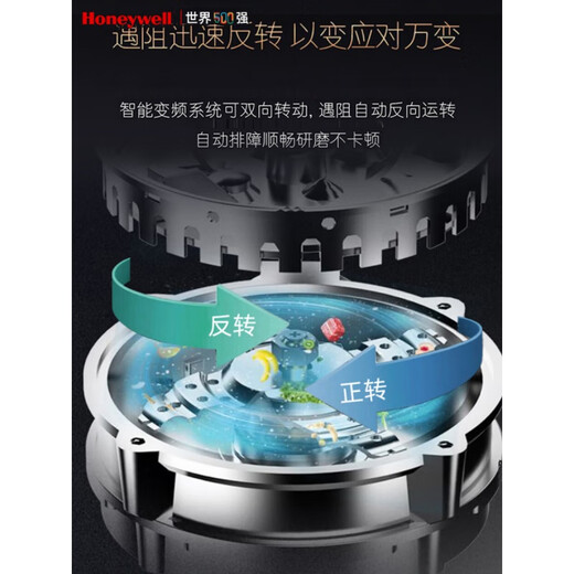 Honeywell Food Waste Disposer Kitchen Household Food Waste Disposer Kitchen Waste Shredder Model X12-Elegant White