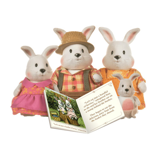 
[70% new]L/rsquoil Woodzeez Little Tree Spirit Animal Family Series White Rabbit Family Role Playing House Animal Characters Love Cultivation Children's Toy Gift 3 Years Old + 6006Z
