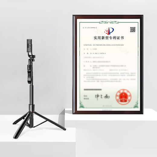 飞利浦蓝牙自拍杆直播手机支架落地三脚架手持云台稳定器便携360度旋转拍照拍摄专用DLK5303B/93