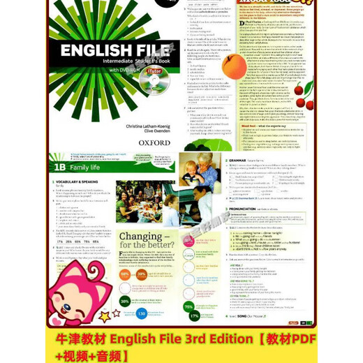MB1593 Oxford Lehrbuch Englische Datei 3. Ausgabe Lehrbuch PDF+Video+Audio Intermediate-Plus