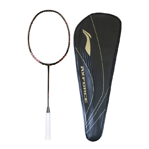 李宁（LI-NING）雷霆80羽毛球拍单拍全碳素进攻型高端专业比赛训练用拍 雷霆80黑金 4UG5 默认空拍（穿线联系客服）