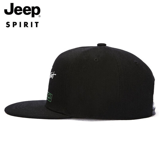 Jeep (Jeep) Hut Herren Baseballhut Modetrend Baseball Cap Sport Outdoor Travel Flat Bim Hut A0262 Schwarz