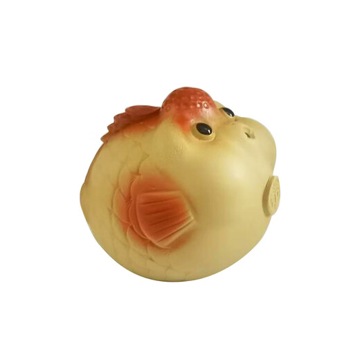 Juqitang tea pet ornaments, purple clay cultivable creative tea tray and tea table accessories, cute bubble carp tea toy, Zen tea set, A5 small lucky fish, single