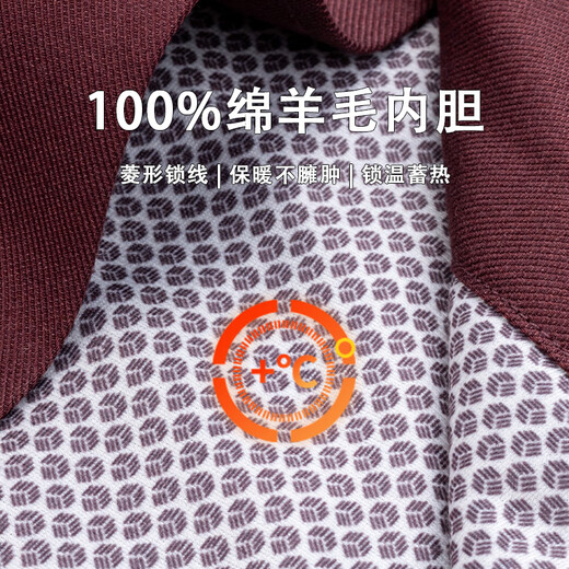 杉杉【100%羊毛内胆】加厚保暖衬衫男长袖冬季休闲商务加绒厚款衬衣 FQC2230819-863保暖 38
