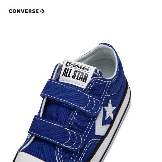 Converse Infant and Child Low-top Canvas Shoes 2024 Autumn New Children's Double Velcro Casual Shoes
