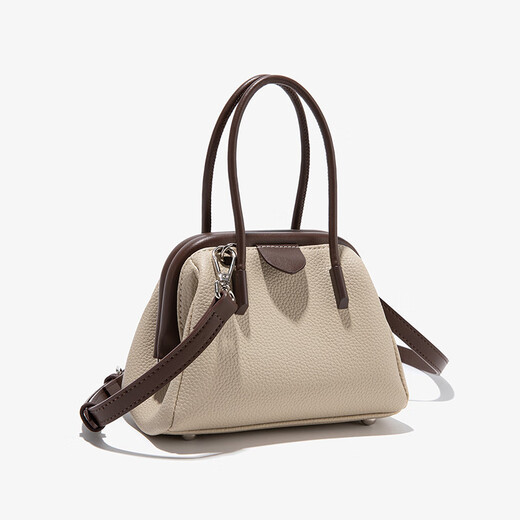Bolso de mujer inteligente / ketchck Luz de nicho de lujo Bolsa de conchas Bolso para mujeres 2023 Nuevo color de contraste Camas de hombro Crossbody Bag Apricot