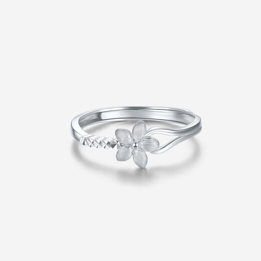 Saturday Fortune (ZLF) PT950 platinum ring women's three-dimensional flower ring size 12-2.98g