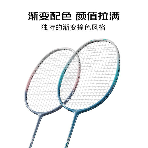 京东京造 碳素超轻耐打羽毛球拍对拍F100 碳素训练拍附手胶