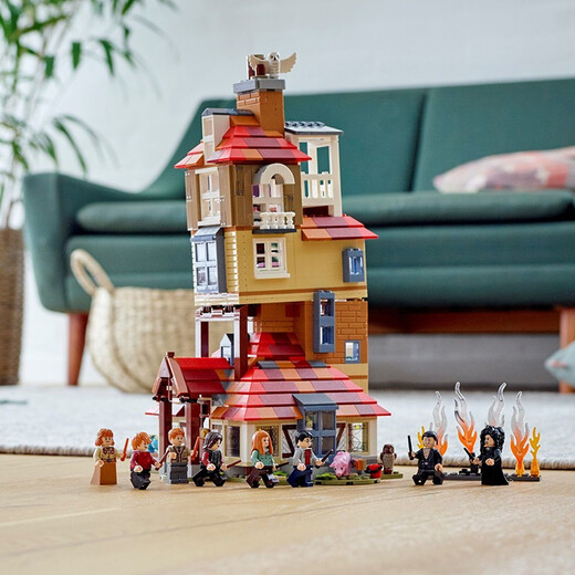 乐高（LEGO）新年礼物积木拼插儿童益智玩具 哈利·波特系列霍格沃兹城堡 75980巢穴攻击（1047颗粒）