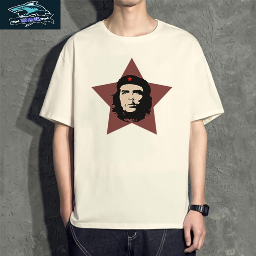 Camiseta de Zhiduoduo y Che Guevara para flores de manga corta para hombres puede comunista ropa periférica estadounidense para la antigua camiseta de la Unión Soviética para hombres blancos D4882 Che Guevara XS 75-95Jin [Jin equivale a 0.5 kg]
