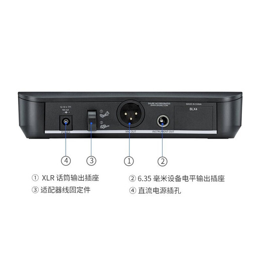 SHURE Shure BLX wireless headset microphone stage performance hosting classroom lecture live broadcast headset training portable microphone BLX14/SM31 (cardioid pointing)