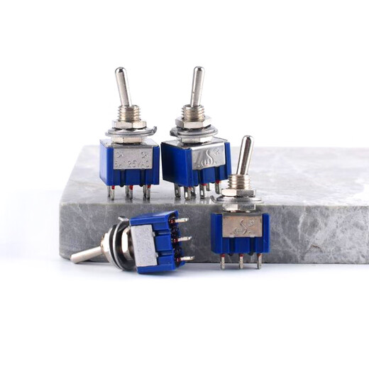 Blue toggle switch 6mm toggle switch MTS-102/103/202/203 single pole/double pole blue MTS-102 (2 pieces)