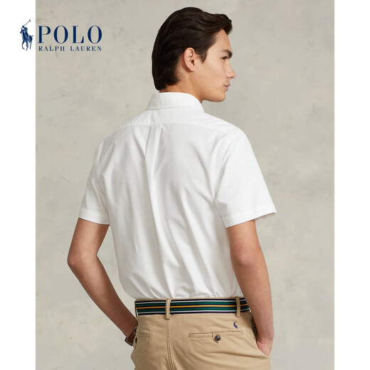 
Polo Ralph Lauren Men's Classic styling Oxford short-sleeved shirt RL11969 100-White M