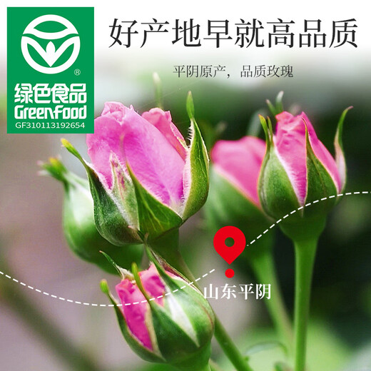 Gongyuan Gongyuan Rose Tee 110G [grünes Essen] Speziales Pingyin Doppelblatt Rose Health Tee