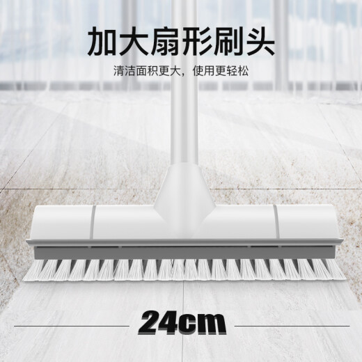 Baojiajie squeegee floor brush multi-functional long-handled hard-bristle brush bathroom carpet cleaning brush bathroom toilet tile floor brush