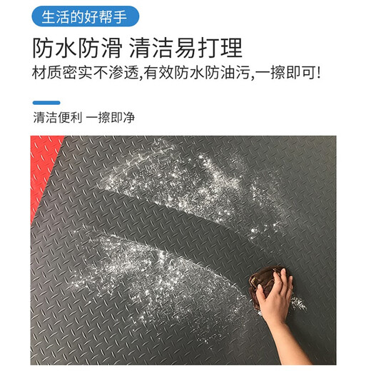 Shengfuya thickened plastic carpet pvc floor mat plastic waterproof and wear-resistant floor mat rubber floor mat non-slip floor mat door mat gray herringbone pattern thickened Oxford 3.0m wide * 1 meter long (take a few pieces to get a few meters long)