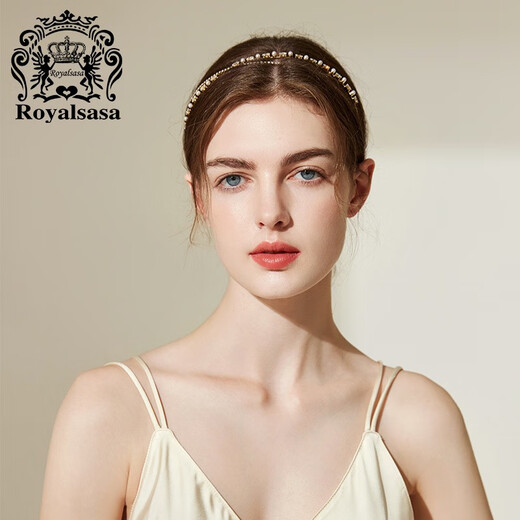 Royal sasa royal salsa narrow imitation crystal Korean internet celebrity face wash headband versatile simple fresh super fairy sweet pressure hair hoop