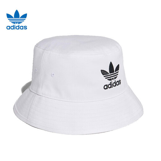adidas (adidas) men and women sports casual hat fisherman hat FQ4641 white OSFM