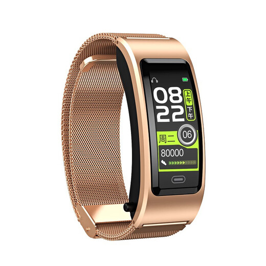 Huawei universal smart bracelet b7 wrist Bluetooth headset can talk and listen to songs multifunctional blood oxygen heart rate exercise stepping phone bracelet watch men's Valentine's Day gift black silicone tape