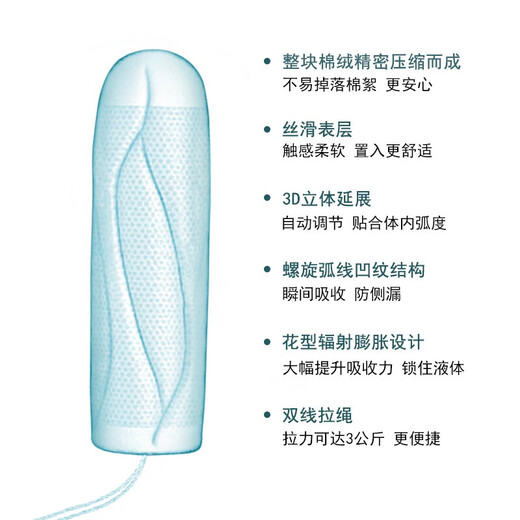 OB指套盒子ob卫生棉条48条内置式卫生巾3盒 原装 量多型+普通型+量 量多型16支*2盒+普通型16支