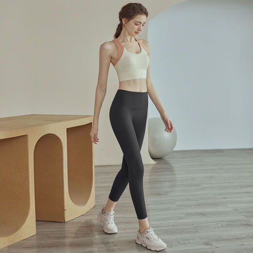 Grimar Jonsson Pilates Clothes Breathable Hollow Beautiful Back Yoga Wear Women's Fashionable Anti-Sagging Fitness Suit Sports Pants Suit Asakusa Green + Young Bud Green S80-90Jin Jin is equal to 0.5 kg