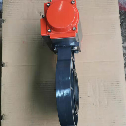 D671X-10S 气动塑料蝶阀 气动UPVC蝶阀 气动PVC蝶阀 DN50-DN300（定制） DN50(63mm)2寸