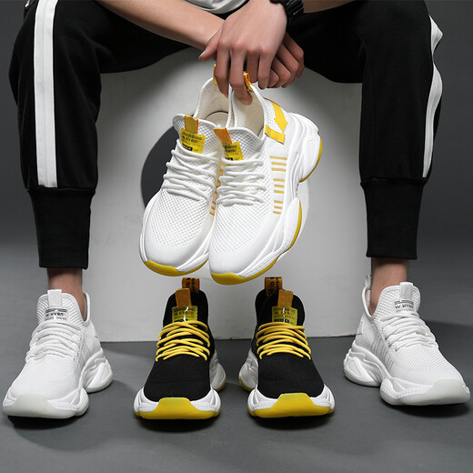 Wanmando zapatos para hombres de gran tamaño extra de gran tamaño 46 deportes y zapatos casuales para hombres 47 zapatos de papá 48 zapatos de malla transpirable 49 zapatos para correr 9902 negro 38