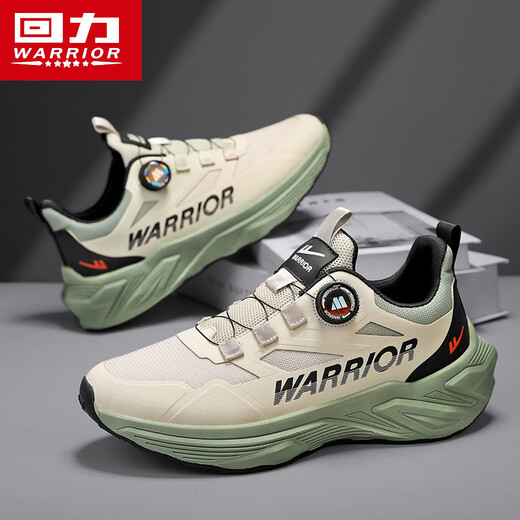 
Warrior running shoes men's rotating button men's shoes wear-resistant sports shoes men's 3899 sand color/military green 41