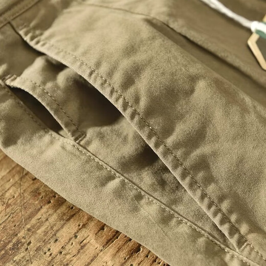 Good Bull (Haobuyi) Hosen für Männer im Herbst Sportarbeit Kleidung Casual Hosen für Männer lose und vielseitige breite Beine gerade Hosen für Männer Harem Hosen Khmer Trend Khaki 28