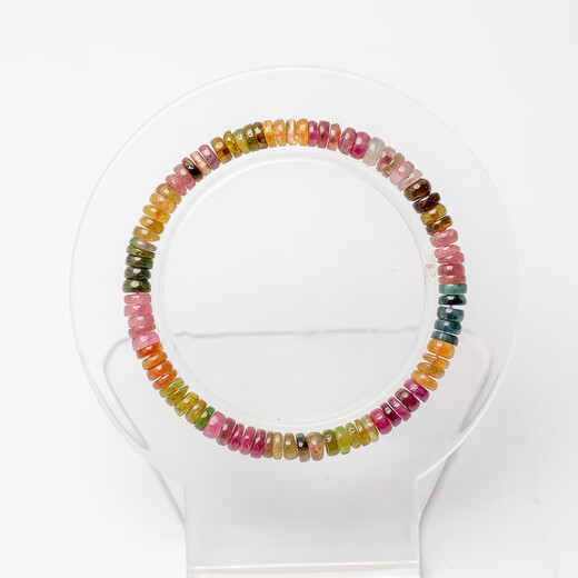 Tourmaline Bracelet Wanxun Jewelry Natural Crystal Women's Beginner Tourmaline 5mm 17cm x