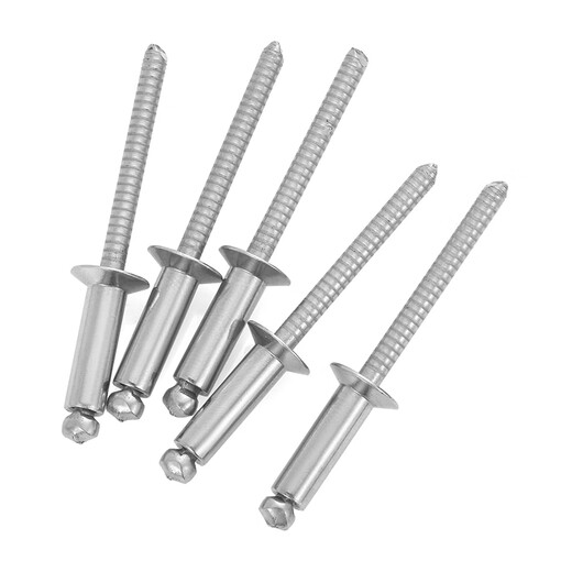 Jinggong (JINGGONG) HZ all stainless steel countersunk head blind rivet 304/316 flat head rivet open rivet GB12617.4 5*10 (20 pieces)