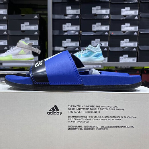 阿迪达斯 （adidas）拖鞋女鞋2025夏季沙滩鞋轻便一字拖时尚透气休闲鞋运动鞋GV9713 GV9713 39