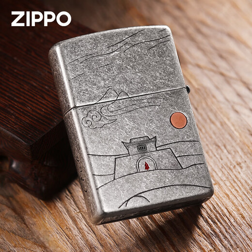 Zippo plus léger authentique ancienne remplissage argent peinture kérosène Kerosène Valentin de la Saint-Valentin pour petit ami [nouvelle machine sans huile] Dy9902TQ