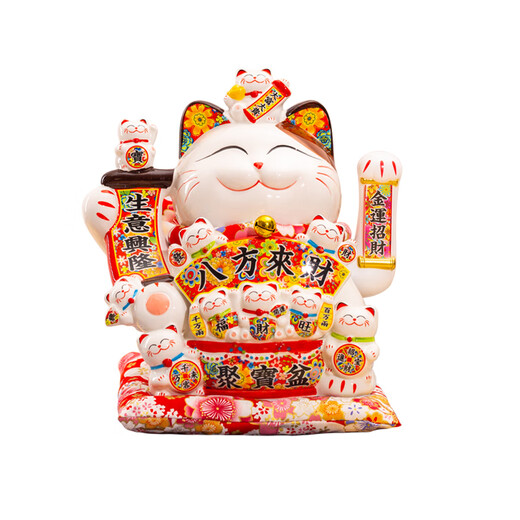 Made in Tokyo, the lucky cat comes from all directions, living room cashier lucky ornaments, housewarming opening gift, automatic waving hand, lucky cat