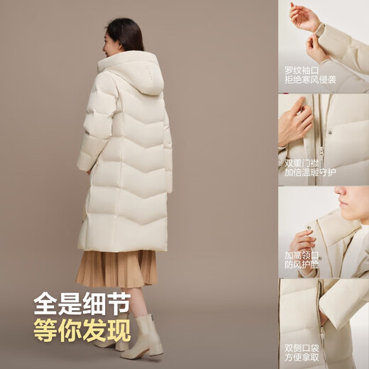 Bosideng 25 Years Down Jacket Women's Winter 90 Down Thick Hooded Loose Mid-Length Casual Versatile Warm Jacket