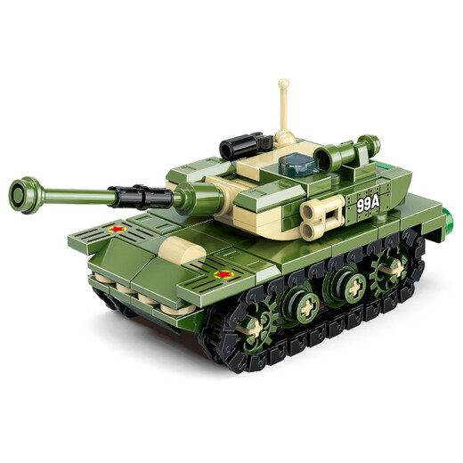 Joint Creation einfache Bausteine Mädchen Spielzeug Puzzle Tank Flugzeug Jungen Kindertages Geburtstag 99a Hauptschlachttank [neu]