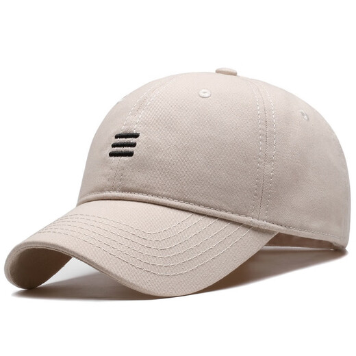 川玖田一棒球帽男大头围帽子男球帽显脸小遮阳帽鸭舌帽户外登山男帽遮阳帽 黑色红杠 均码 均码适合正常头围(55-59CM)