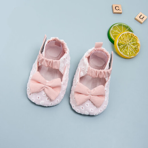 Gardenia Summer Baby Stufen vor den Tremen des Babys, Säuglings Sommerbaby Weiches Einzelkind-Prinzessin, die keine Schuhe zu verlieren 6 Monate fertige Schuhe, Socken und Stoffschuhe, leichte mundmännische Style-Style-Hohlhöhle bestickte Prinzessinschuhe (Trage im Frühjahr und Sommer, keine Absätze, die innere Länge sind etwa 11 cm geeignet (geeignet für 2 bis 7 Monate))
