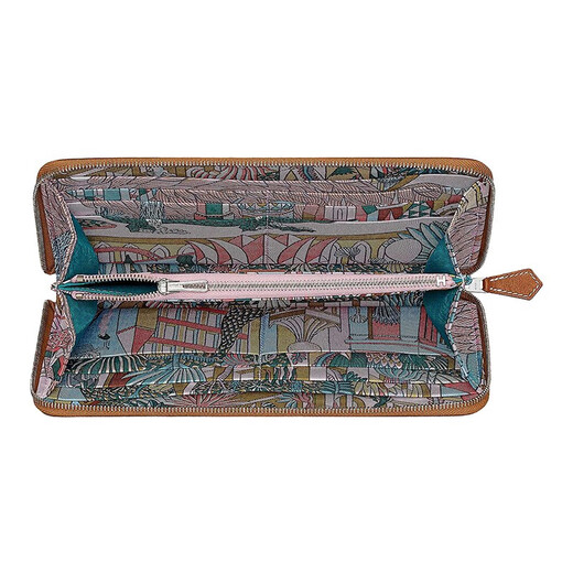 HERMES Hermès women's bag Silk in classic calfskin long wallet wallet H079114 CKAE purchasing agent