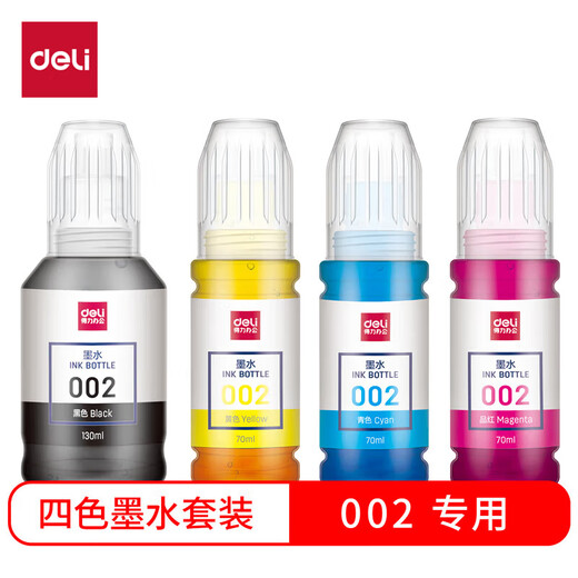 DELI02 Tinte geeignet für EPSON T03X1 L4158 L4168 6168 L6178 L6198 T03X4-002 Tinten-Tinter-Tinten-Set Tinter Tinter