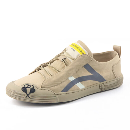 DICK LANE DICK LANE Canvas Shoes Men's 2025 New Trendy Shoes One-Step-One-Match Shoes Breathable Ice Wire Cloth Shoes Fashion Casual Shoes Black 39