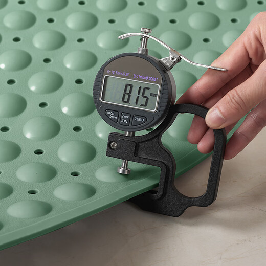 Gudie tpe bathroom non-slip mat pregnant women safety shower room bath anti-fall suction cup floor mat bathroom drain massage foot mat TPE light luxury gray 40X70