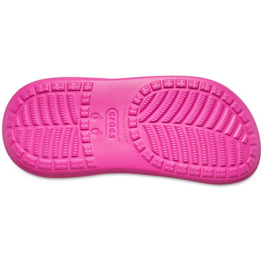 Crocs men's and women's clog shoes rain boots high-cut thick-soled wedge-heeled waterproof platform comfortable and breathable solid color simple 207946 summer red 2