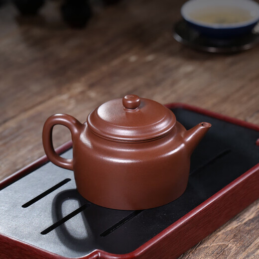 Hidden Pot World Government Subsidy Yixing Purple Clay Pot Purely Handmade Teapot Purple Clay Tea Set Home Tibetan Old Purple Clay Sword Liude Bell