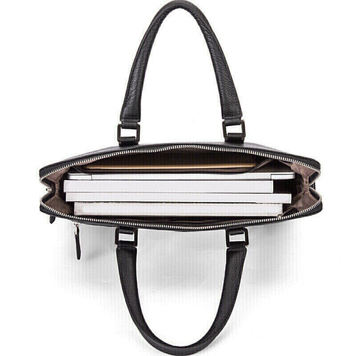 Aokang men's business portable briefcase first-layer cowhide shoulder cross-body computer bag birthday gift for boyfriend and husband