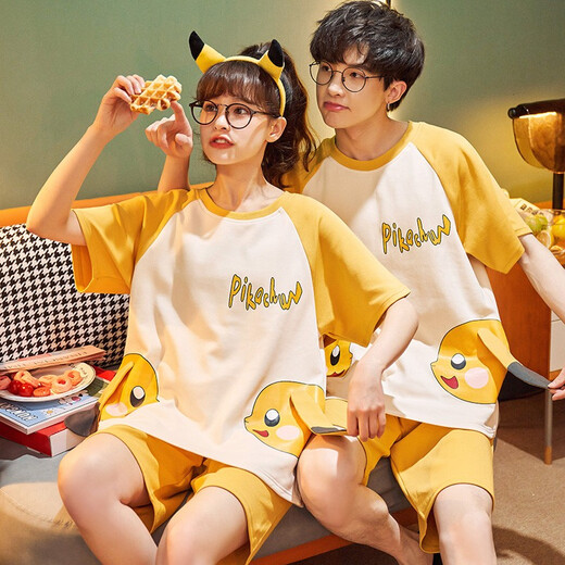 Mobeihai pareja pijama para mujeres en el verano dibujos animados de manga corta lindo verano para hombres de tallas para hombres de tallas para el hogar de tallas de tallas
