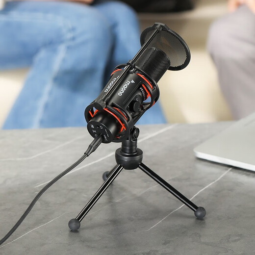 Maono microphone computer microphone mobile phone live broadcast equipment karaoke game recording dubbing usb noise reduction card 471ts condenser microphone PM471TS + recording dubbing karaoke + off-axis noise suppression black technology