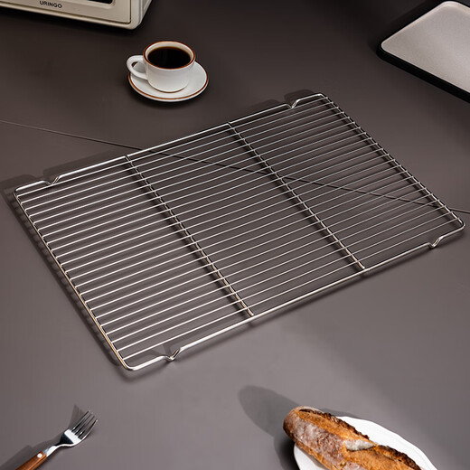 Vinland British stainless steel cooling rack commercial large grid baking bread cake barbecue oven grid sheet 60 40 with feet stainless steel thick cooling rack 60x40