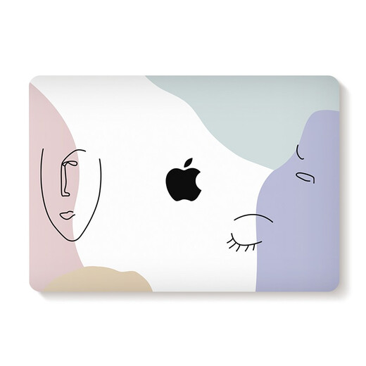 Diyi Workshop Personalized Apple laptop protective case shell M4 creative cartoon M2 protective case new MACBOOK pro air M1 indifference (with keyboard film + dust plug) old Air13 (A1369/1466)