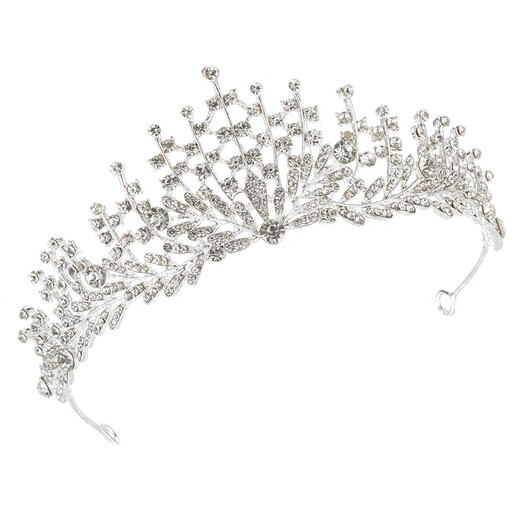Xianyi gift boxed crown tiara, birthday gift, rhinestone high-end crown, coming-of-age ceremony, 18-year-old wedding proposal, new headband, gift box-luxury silver crown